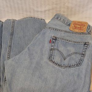 Levis 550 Relaxed Fit Light Wash Tag Size 36x32 Made in 2006